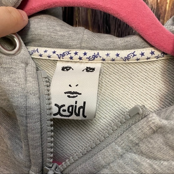 X-Girl | grey zip up jacket - Picture 3 of 6